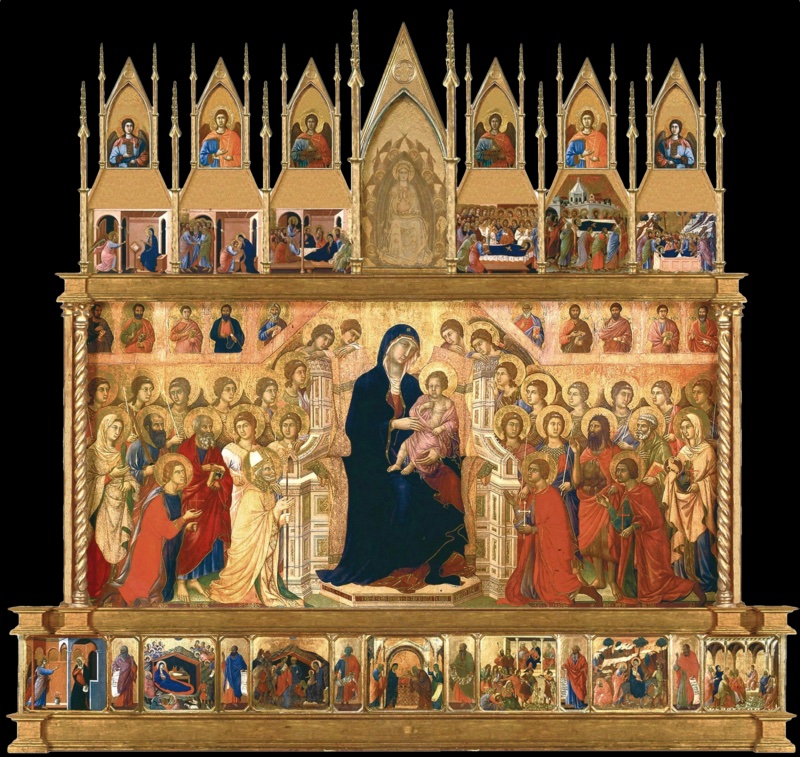 Maestà (Ricostruzione virtuale della parte anteriore)